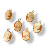 Pendant Mandile 1922 Woman Cammei  in Silver Conchiglia 2MCICM184 - 2MCICM184